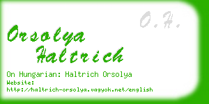 orsolya haltrich business card